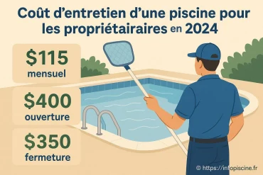 Co&ucirc;t de l'entretien d'une piscine pour les propri&eacute;taires en 2026