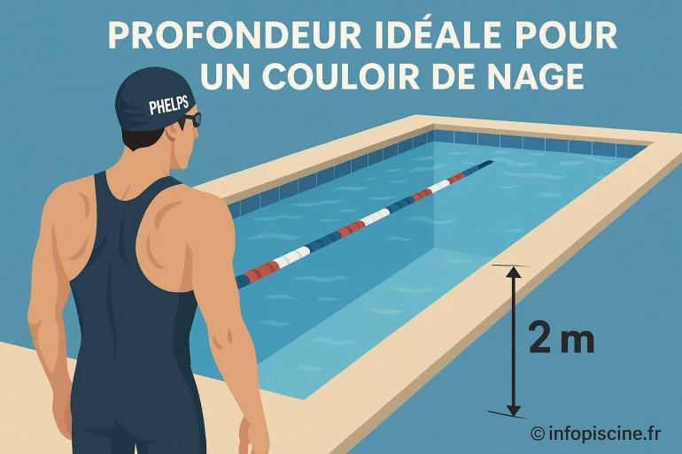 Profondeur idéale pour un couloir de nage : quelle mesure choisir ?