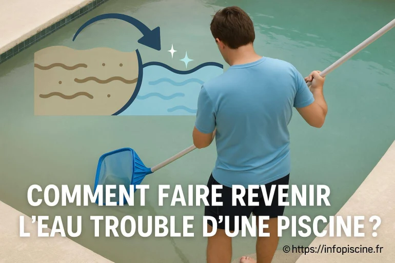 Comment faire revenir l'eau trouble d'une piscine ?