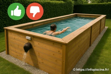 Couloir de nage hors sol en bois : quels avantages et quelles limites ?