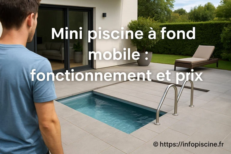 Mini piscine à fond mobile : comment ça fonctionne et quel prix prévoir