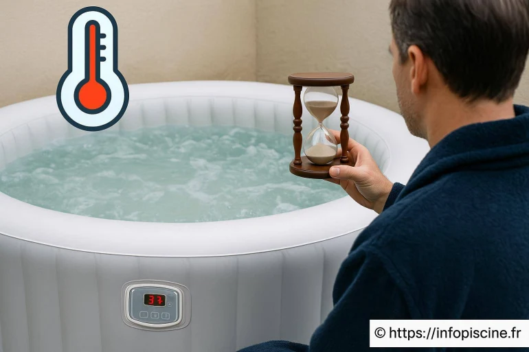 Combien de temps faut-il pour chauffer un spa gonflable ?