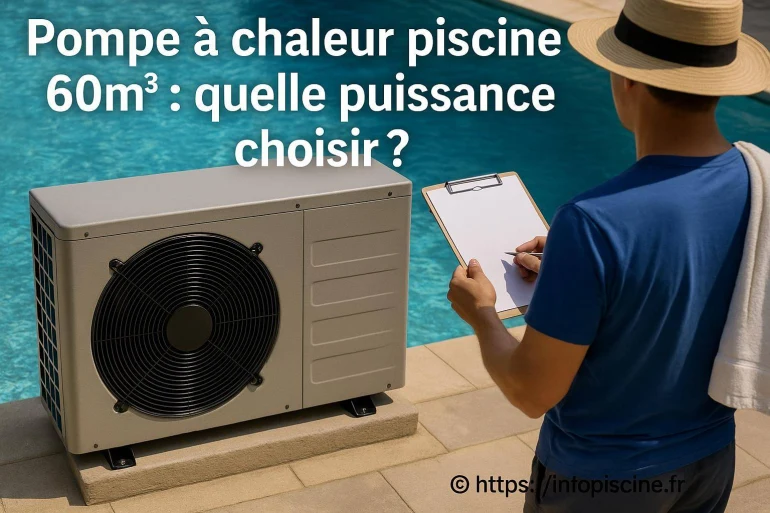 Pompe à chaleur piscine 60m3 : quelle puissance choisir pour chauffer efficacement ?