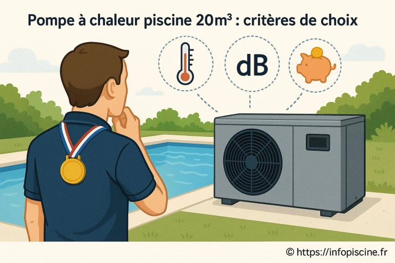 Pompe à chaleur piscine 20m3 : quels critères pour bien choisir ?
