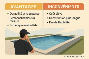 Couloir de nage en béton : quels sont ses avantages et inconvénients ?