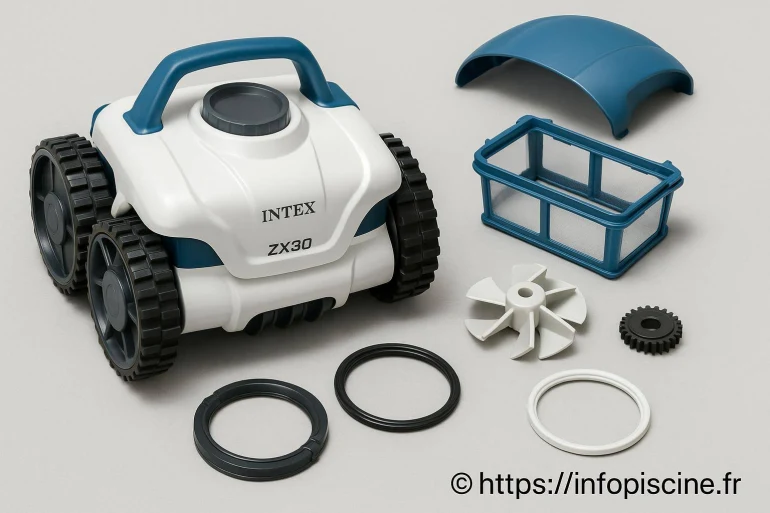 Robot piscine Intex ZX300 : comment choisir et remplacer les pièces détachées ?