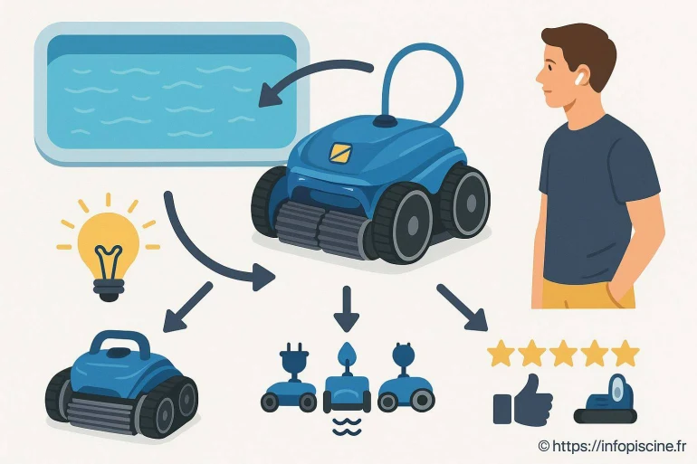 Robot de nettoyage automatique de piscine