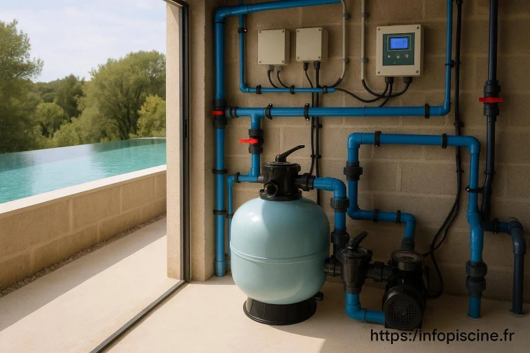 Local technique piscine à débordement : comment réussir son installation