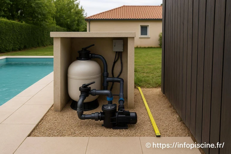 Distance entre local technique piscine et voisin : quelles règles respecter ?