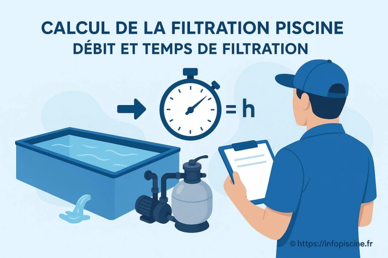 Calcul de la filtration piscine : comment déterminer débit et temps de filtration ?