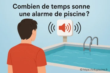 Combien de temps sonne une alarme de piscine ?