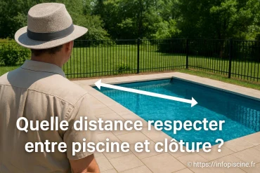 Quelle distance respecter entre piscine et clôture ?