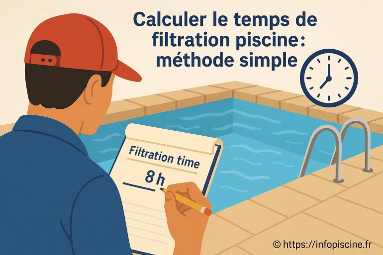 Calculer le temps de filtration piscine : quelle méthode simple utiliser ?
