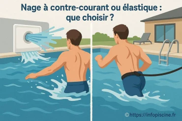 Nage à contre-courant ou élastique : que choisir pour votre piscine ?