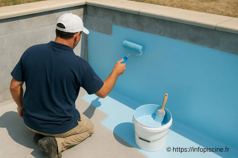 Repeindre une piscine en béton : quelles étapes et quelle peinture choisir ?
