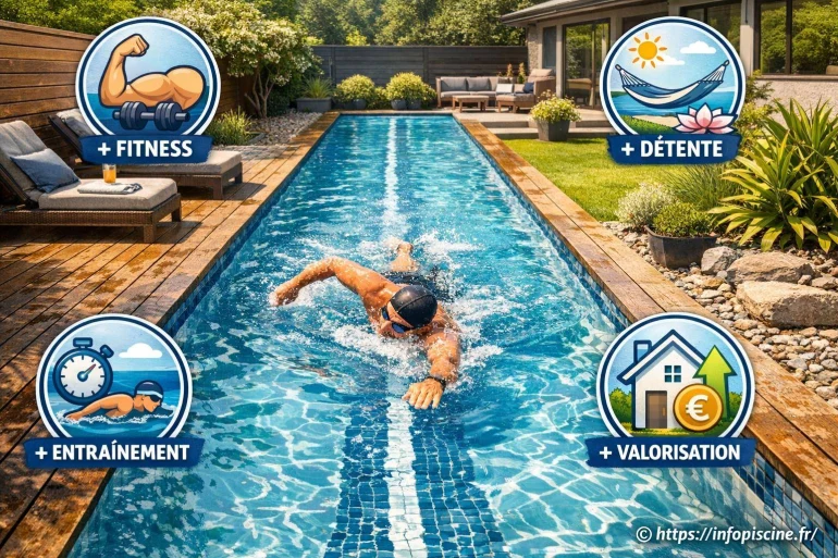 Piscine avec couloir de nage : quels sont les avantages ?