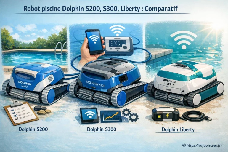 Robot piscine Dolphin S200, S300, Liberty : quel modèle choisir ?