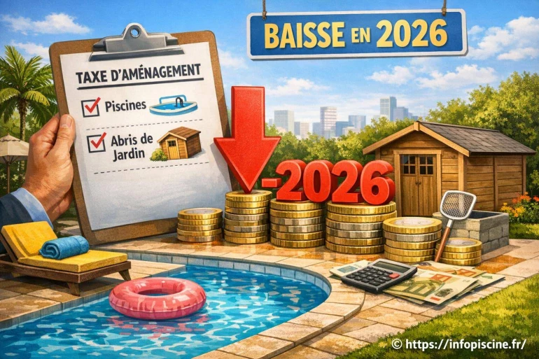 Taxe d'aménagement : baisse de l'impôt sur les piscines et abris de jardin en 2026
