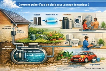 Comment traiter l’eau de pluie pour un usage domestique ?