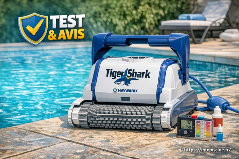 Robot piscine Hayward Tiger Shark : test complet et avis détaillé
