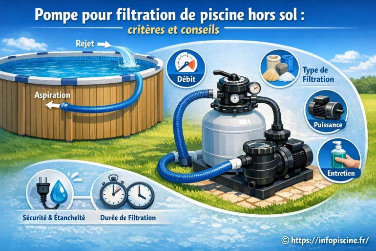 Pompe pour filtration de piscine hors sol : quels critères choisir et conseils pratiques