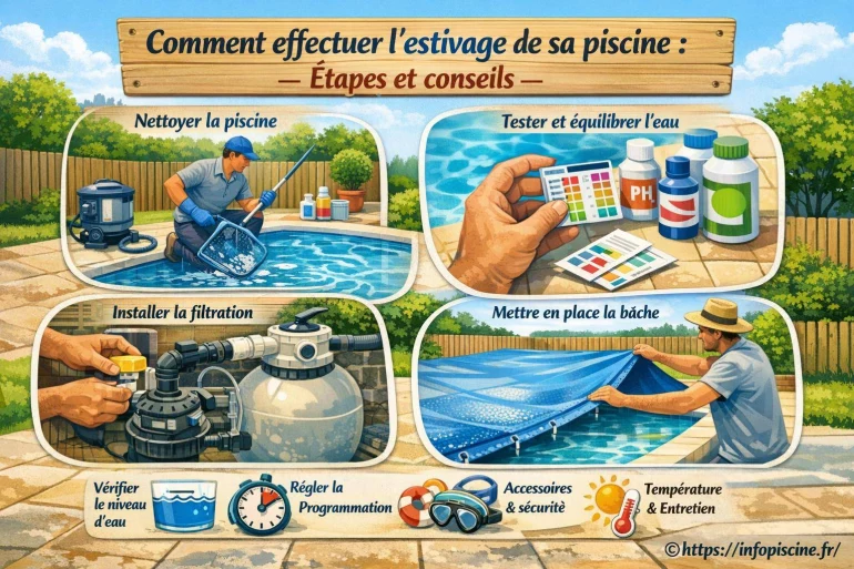 Comment effectuer l’estivage de sa piscine : étapes et conseils pratiques
