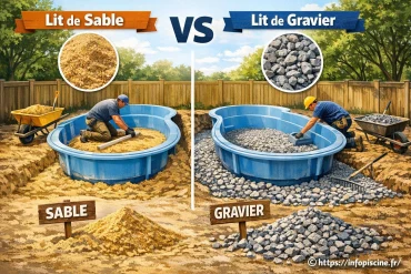 Installer une piscine en fibre de verre : sable ou gravier, quel est le meilleur choix