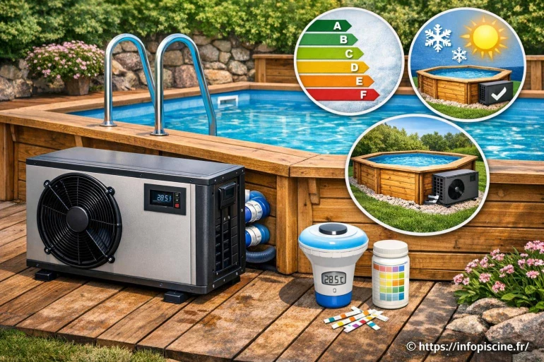 Pompe à chaleur piscine en bois : spécificités et conseils pour bien choisir