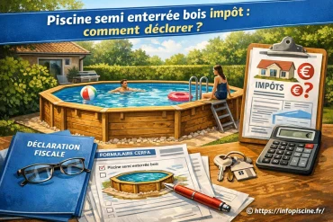 Piscine semi enterrée bois impôt : comment bien déclarer votre installation ?
