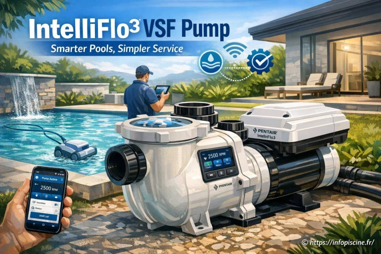 Skimmer intègre la photomètre lamotte spin touch® pour un test d’eau plus rapide et sans erreur