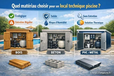 Quel matériau choisir pour un local technique piscine ?