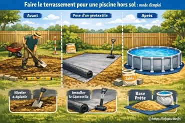 Faire le terrassement pour une piscine hors sol : mode d'emploi complet