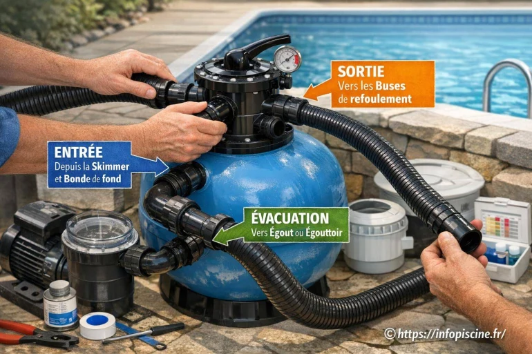 Branchement de la filtration piscine : conseils pratiques pour bien démarrer