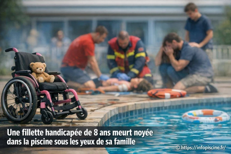 Une fillette handicapée de 8 ans meurt noyée dans la piscine familiale
