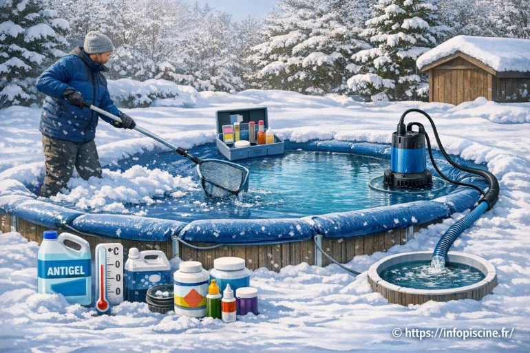 Comment entretenir la piscine pendant l’hiver ?