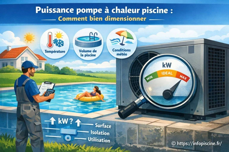 Puissance pompe à chaleur piscine : comment bien la dimensionner ?