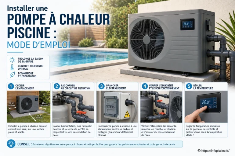 Installer une pompe à chaleur piscine : guide complet pour réussir