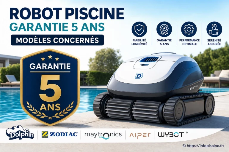 Robot piscine garantie 5 ans : quels modèles choisir pour une fiabilité optimale ?