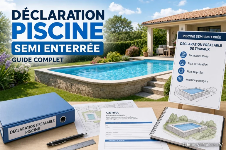 Déclaration piscine semi enterrée : tout ce qu’il faut savoir pour bien déclarer