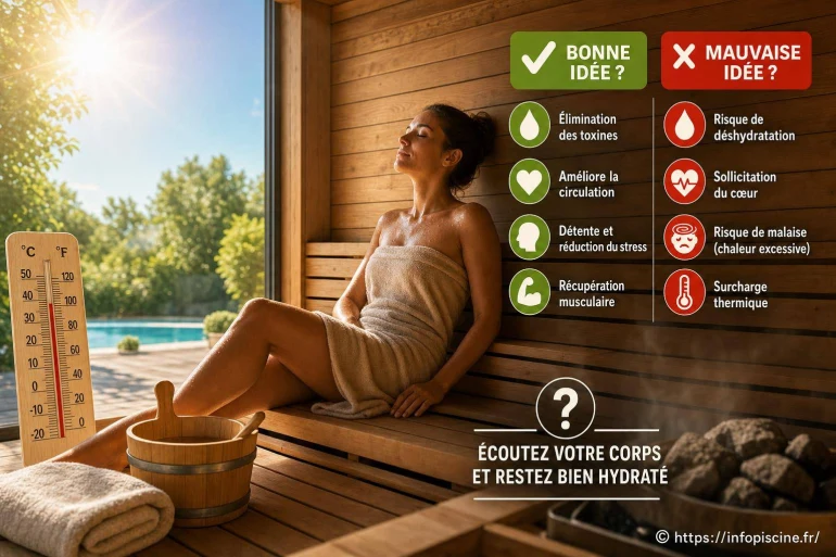 Faire du sauna quand il fait chaud : bonne ou mauvaise idée ?