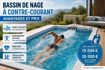 Bassin de nage à contre-courant : avantages et prix