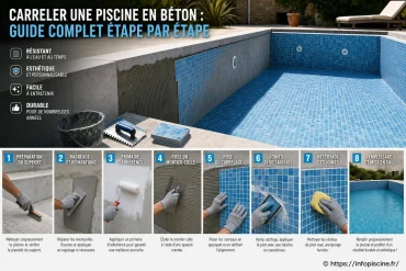 Carreler une piscine en béton : guide complet étape par étape