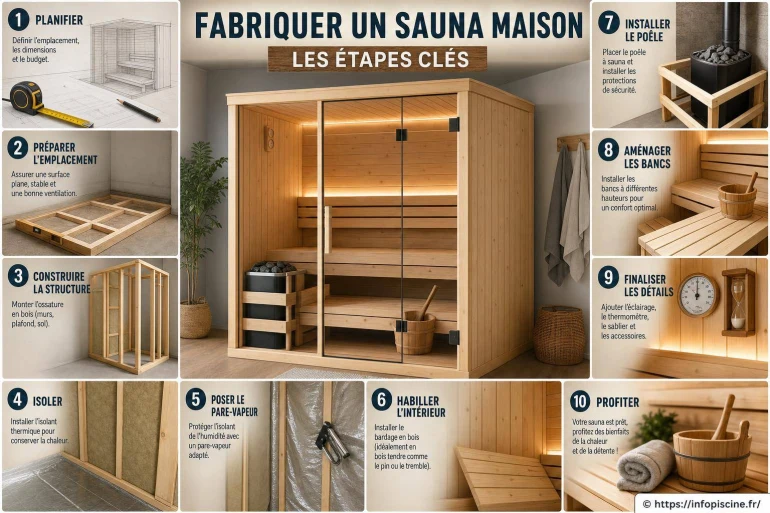 Fabriquer un sauna maison : les étapes clés