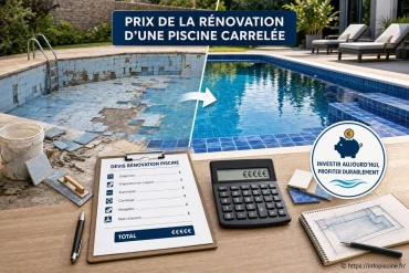 Prix de la rénovation d'une piscine carrelée : budget et conseils