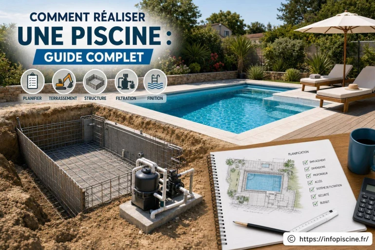 Comment réaliser une piscine : guide complet du terrassement à la mise en eau