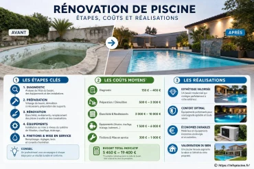 Étapes, coûts et réalisations d’une rénovation de piscine