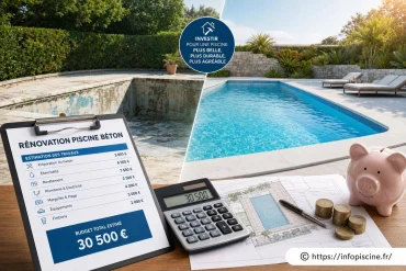 Prix pour rénover une piscine en béton : budget et conseils