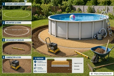 Quel terrassement pour une piscine hors sol ?