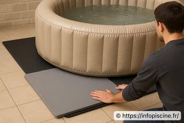 Que mettre sous son spa gonflable pour l'isoler efficacement ?