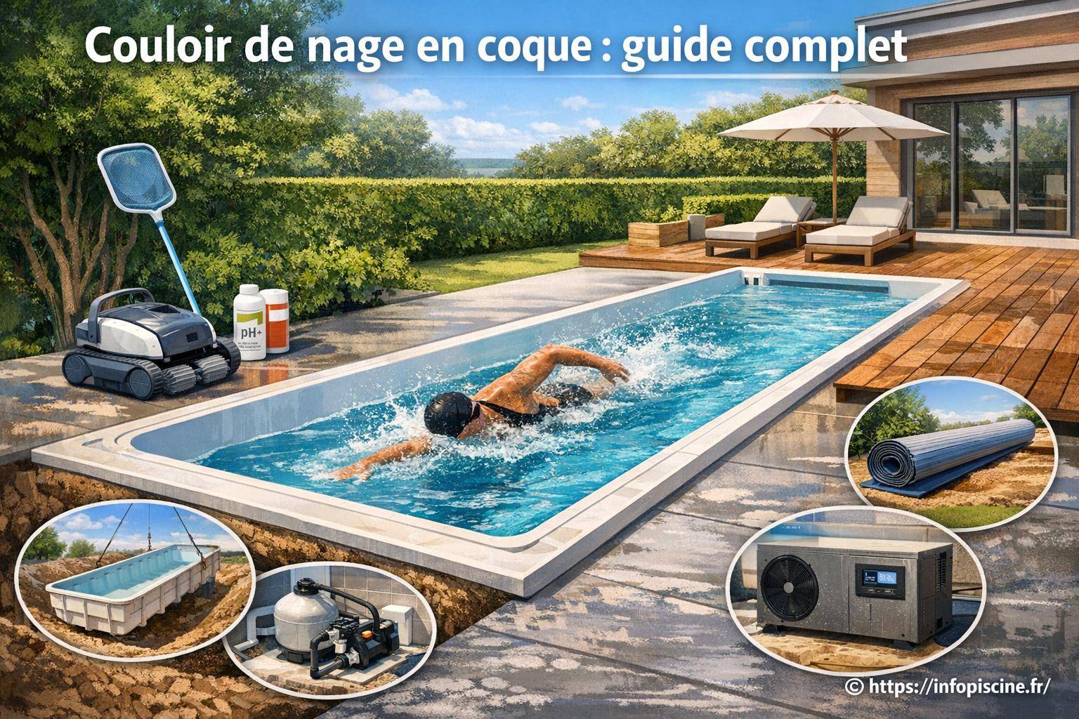Couloir de nage en coque : tout ce qu’il faut savoir pour bien choisir
